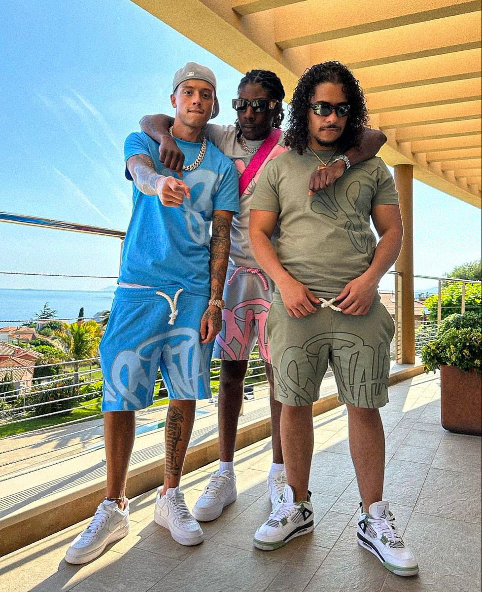 Syna Blue Shorts Set