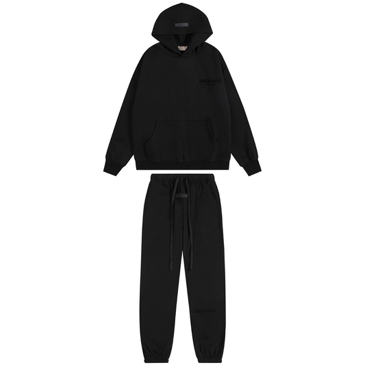 Essentials Black Tracksuit