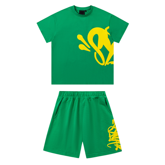 Syna Green Shorts Set