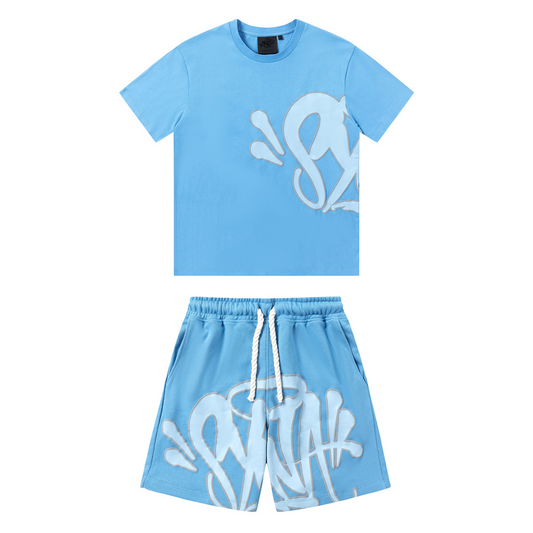Syna Blue Shorts Set