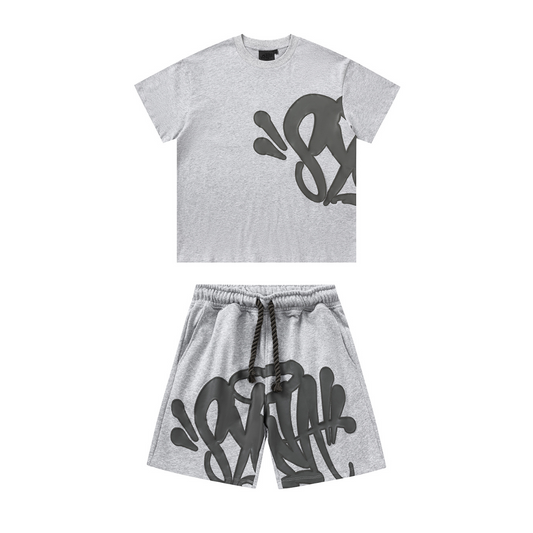 Syna Grey Shorts Set